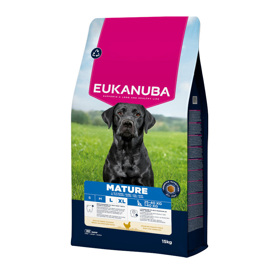 15 kg Eukanuba Mature Pollo Pienso para perros de razas grandes y gigantes, , large Imagen numero 1