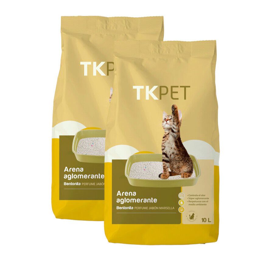 TK-Pet Arena Aglomerante Bentonita y Marsella para gatos