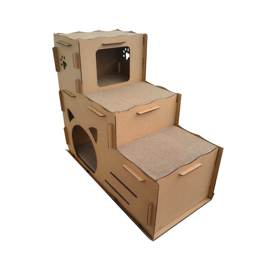 Catshion Escalera Grande Rascador de Cartón para gatos thumbnail