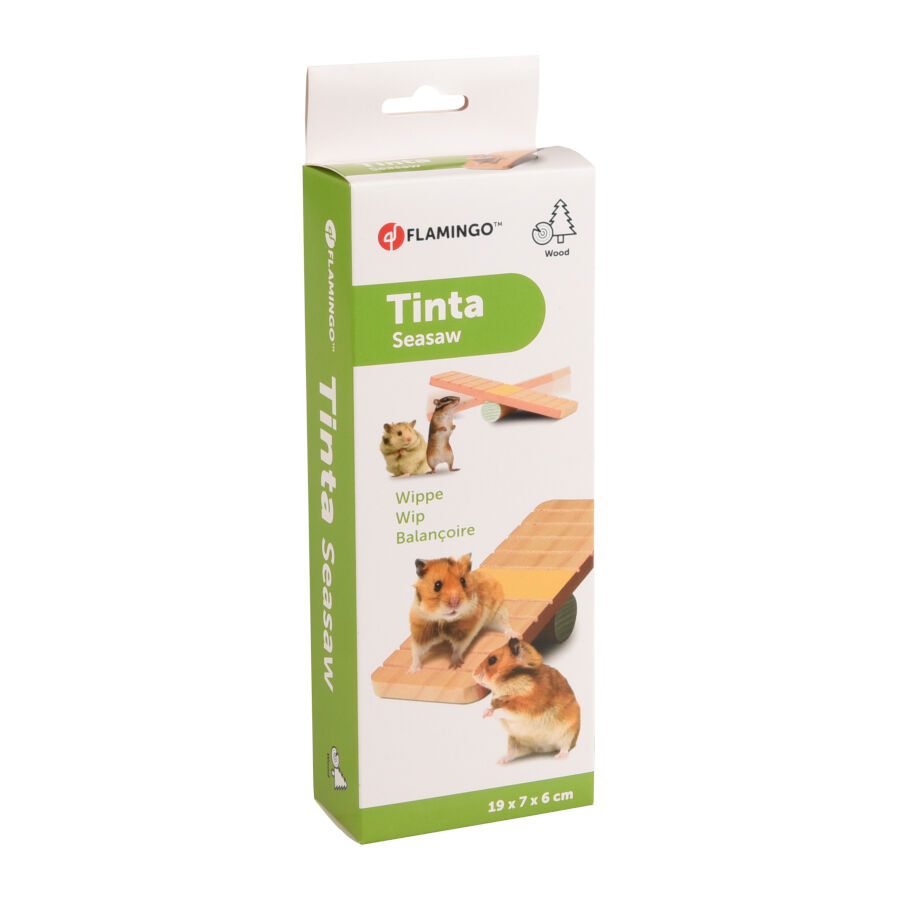 Flamingo Tinta Balanc&iacute;n de Madera para roedores, , large Imagen numero 2