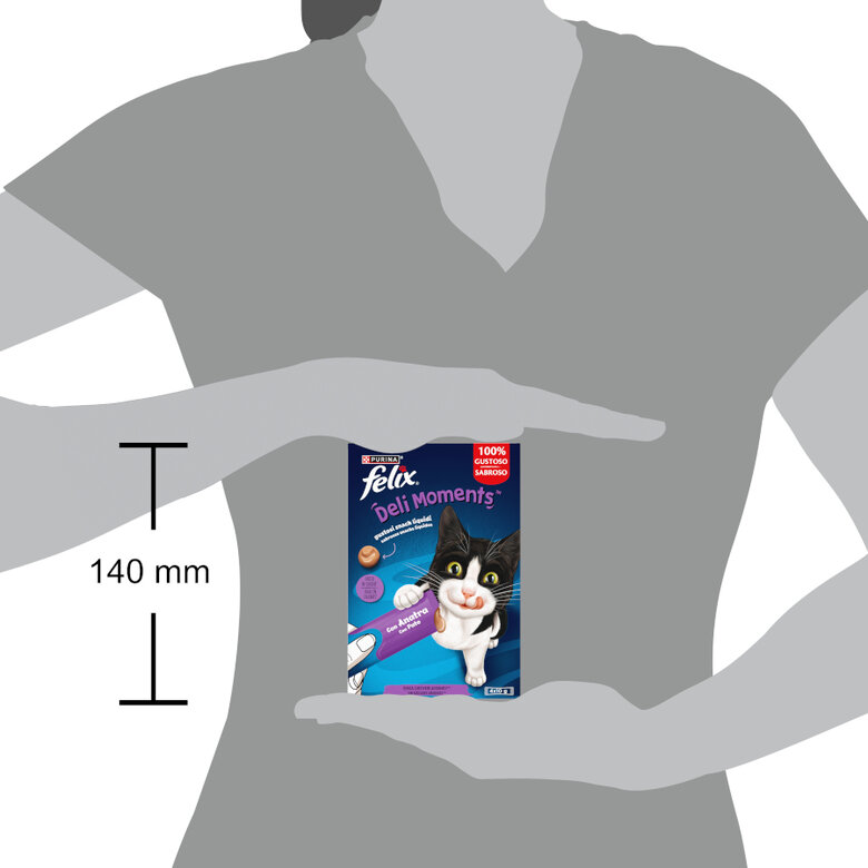 4 sobres x 10 g Purina Felix Deli Moments con Pato Snack líquido para gatos,  Imagen numero 3 4 sobres x 10 g Purina Felix Deli Moments con Pato Snack líquido para gatos, , large Imagen numero 3