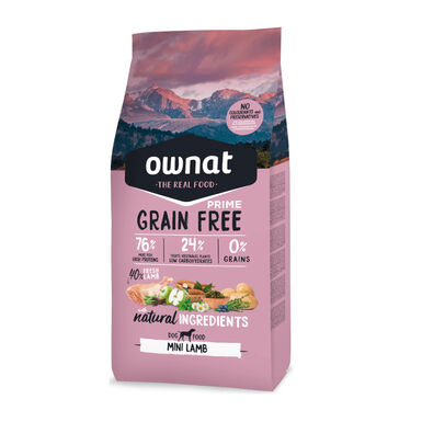 Ownat Mini Prime Grain Free Cordero pienso para perros