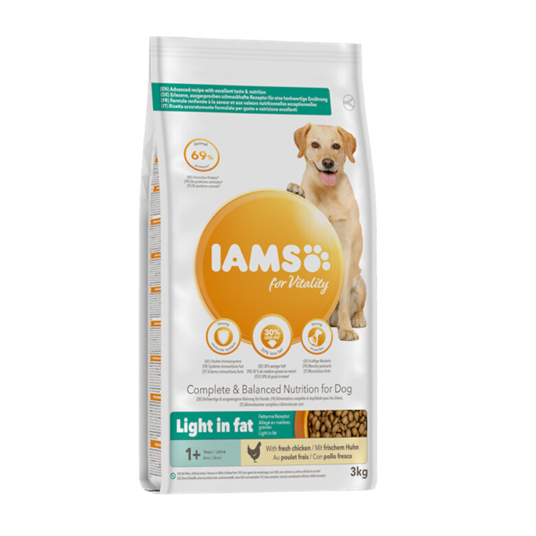 Iams For Vitality Pollo pienso para perros, , large image number null