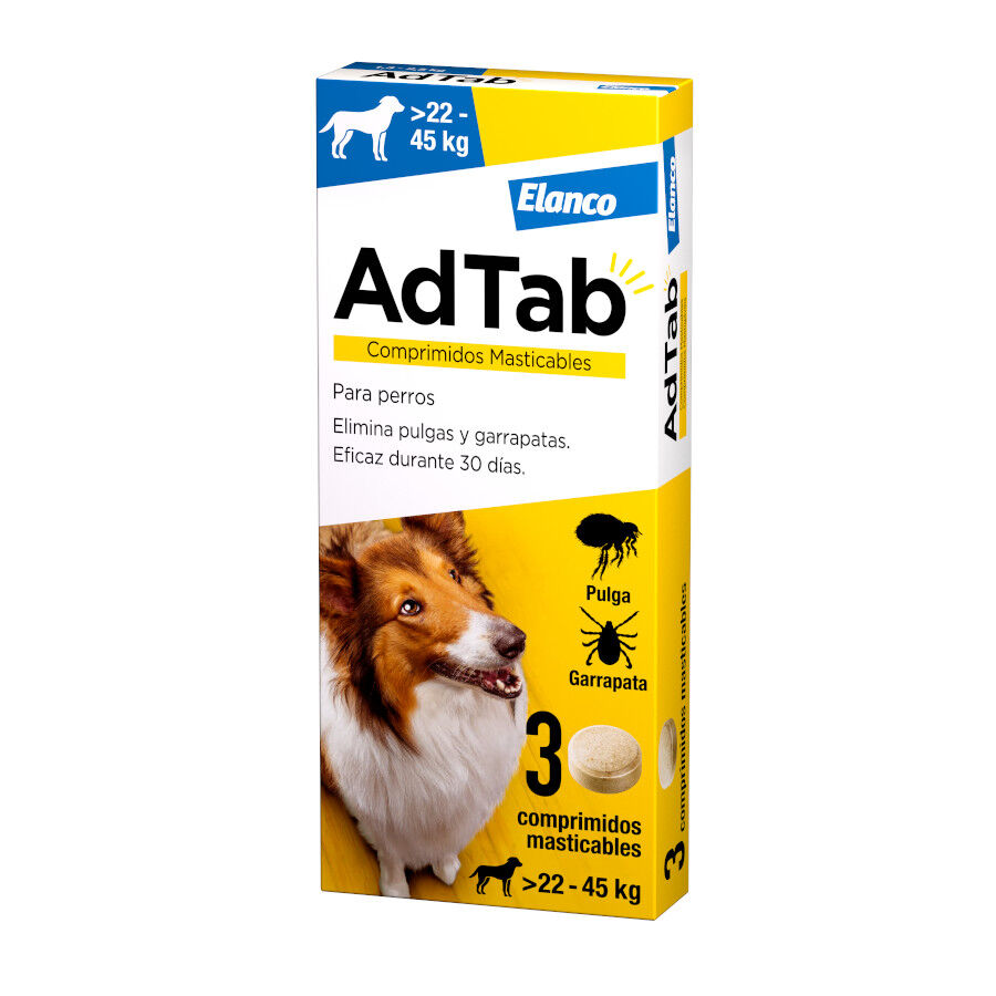 AdTab Comprimidos Masticables Antiparasitarios para perros, , large Imagen numero 1