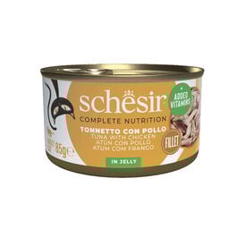 Schesir Adult Atún con pollo lata para gatos