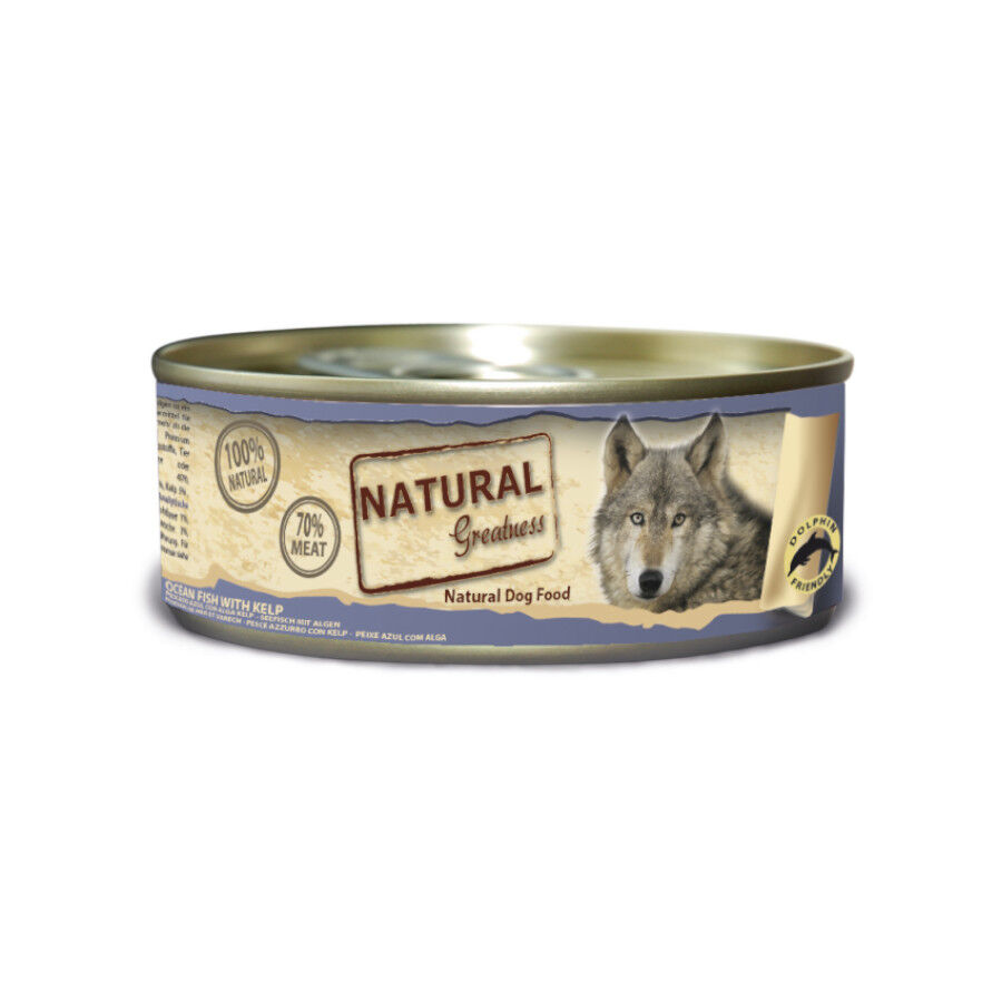 156 g Natural Greatness Pescado con Kelp Lata para perros, , large Imagen numero 1