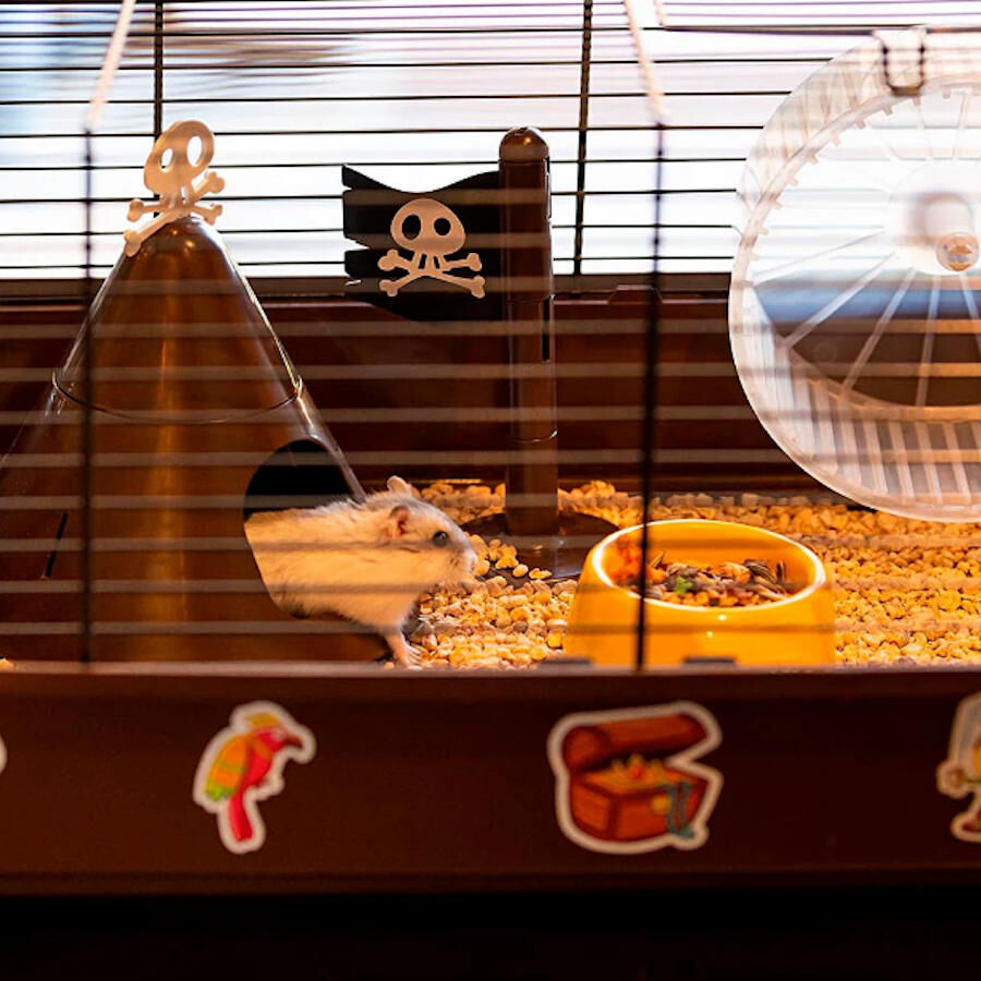 Ferplast Criceti 9 Piratas Negra Jaula para roedores, , large Imagen numero 4