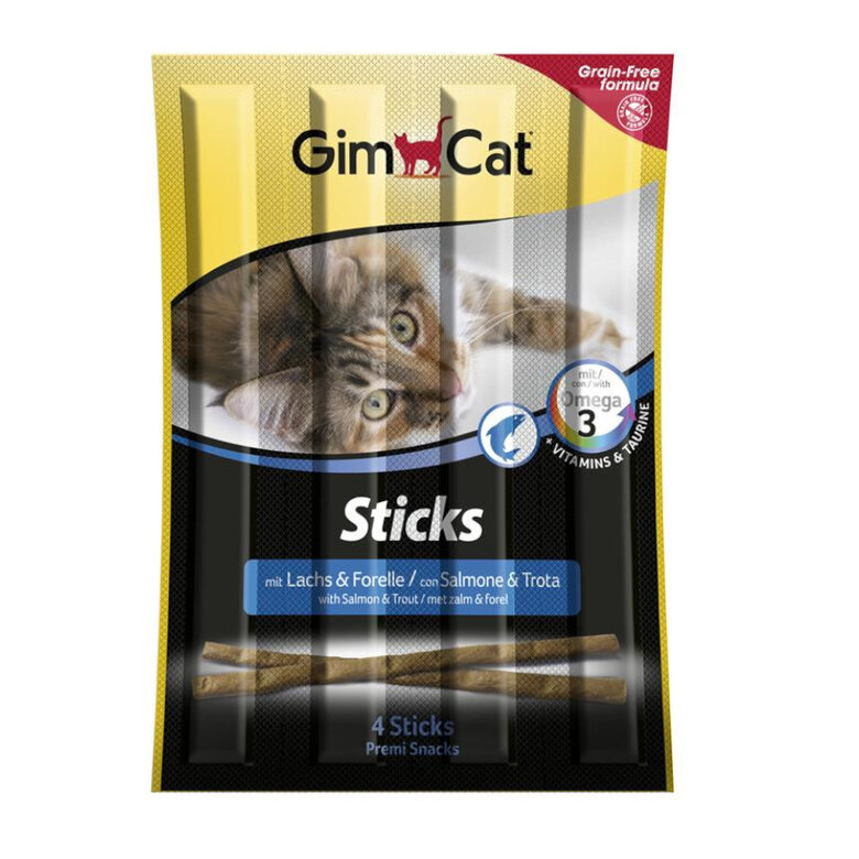 6 kg GimCat palitos de Trucha y Salmón para gatos,  Imagen numero 1 6 kg GimCat palitos de Trucha y Salmón para gatos, , large Imagen numero 1