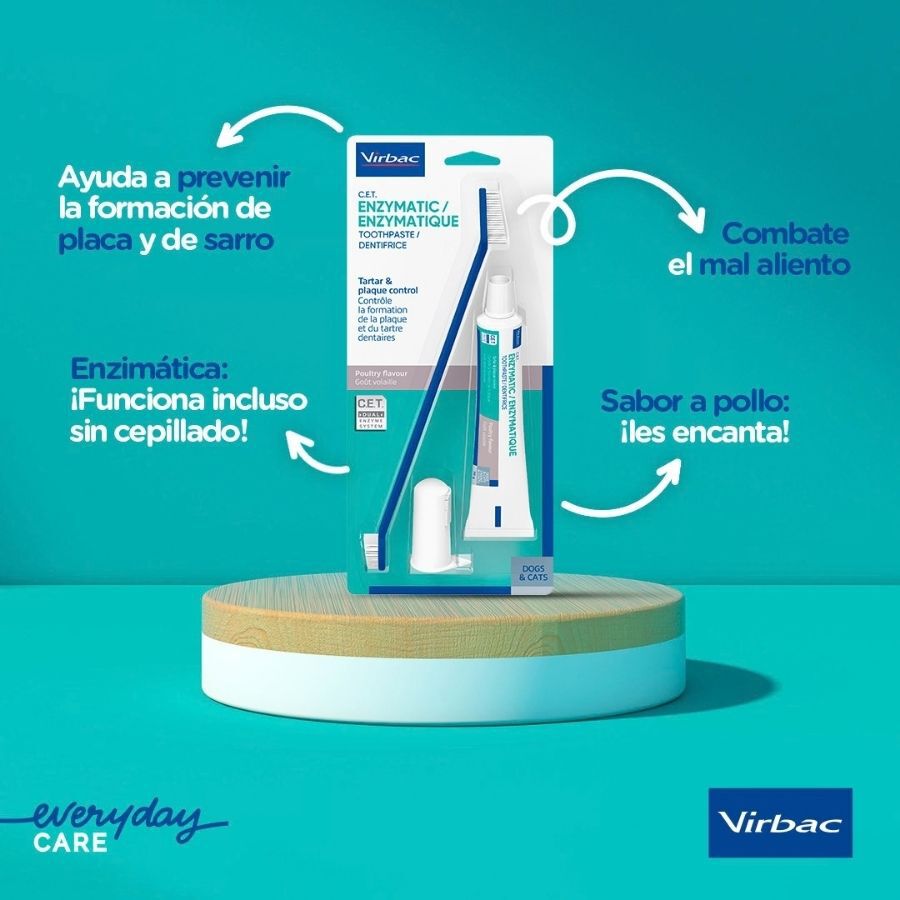 Virbac C.E.T Kit Dent&iacute;frico Enzim&aacute;tico para perros, , large Imagen numero 2