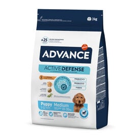 Advance Active Defense Medium Puppy Pollo y Arroz pienso para perros