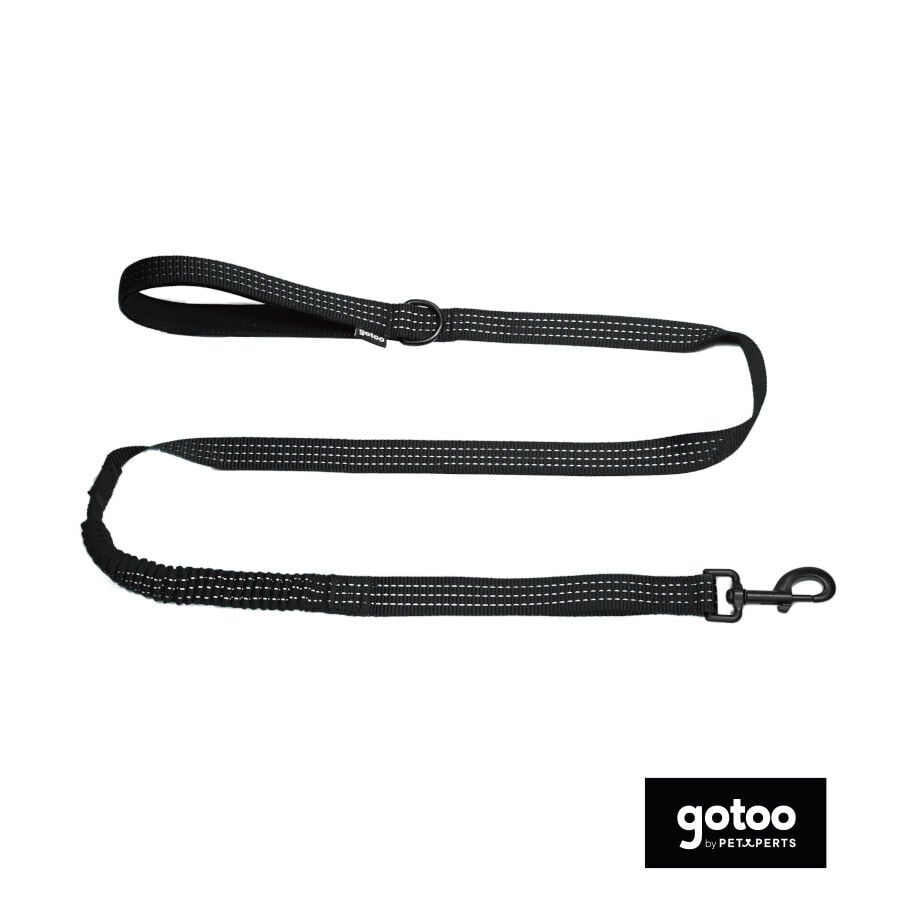 Gotoo Correa antitirones negra para perros, , large Imagen numero 2