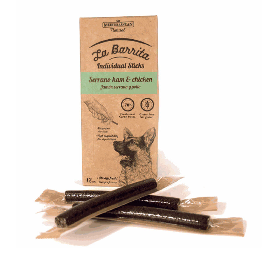 12 barritas Mediterranean Palitos Pollo y Cordero para perros, , large Imagen numero 1