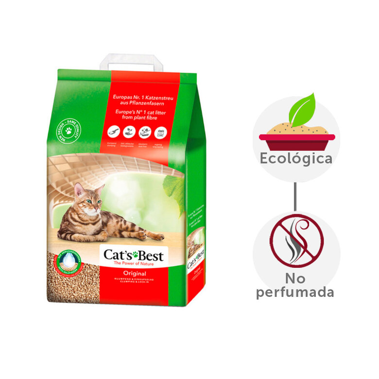 Arena Gato Cats Best Biodegradable 17.2 Kg. Natural C/envío OkoPlus Cats  Best 40 Litros