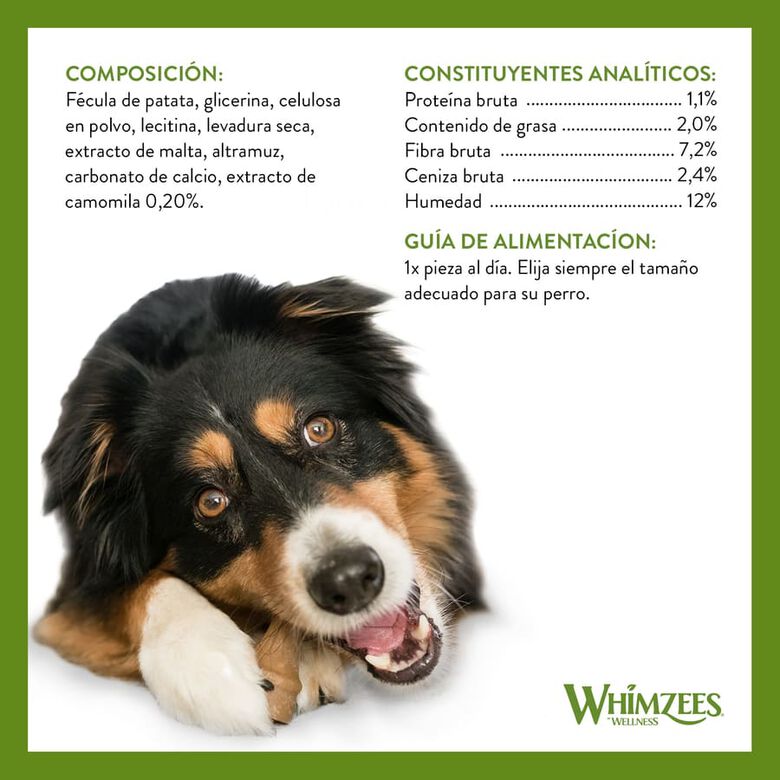 Whimzees Snacks Dentales Astas para perros medianos thumbnail