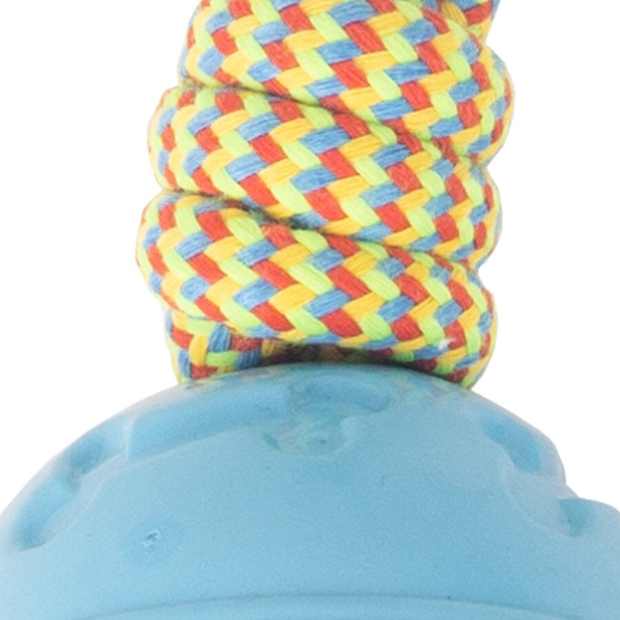 Tootoy! Pull Rope & Treatball Azul pelota con cuerda y portapremios para perros, , large Imagen numero 3