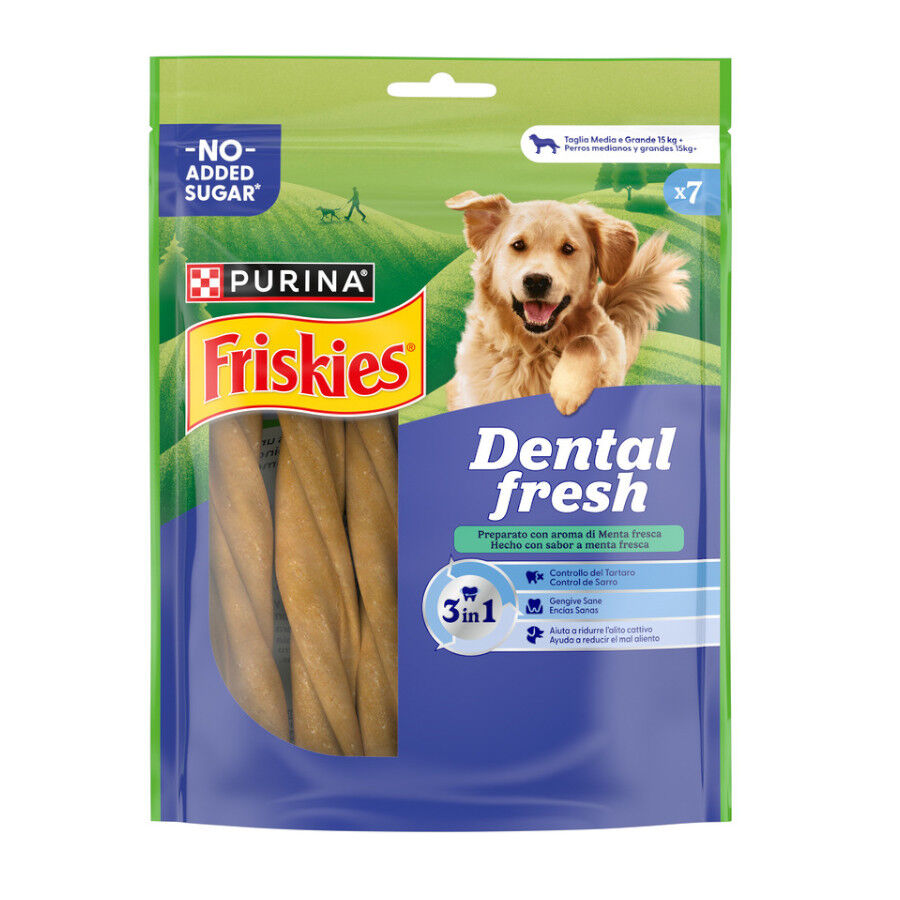 7 barritas Friskies Medium & Large Snacks Dentales para perros, , large Imagen numero 1