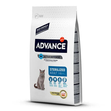Advance Feline Sterilized pavo y cebada comida para gatos esterilizados