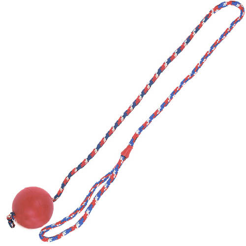 Flamingo pelota con cuerda para perros Imagen numero 1