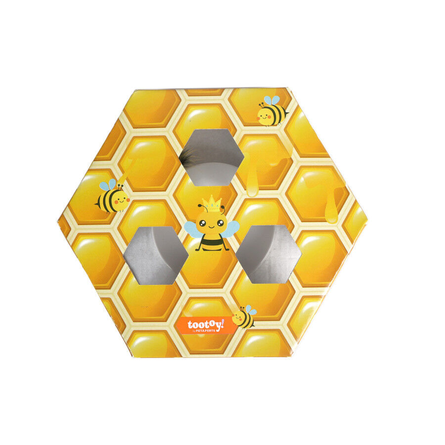Tootoy! Panal de abeja interactivo con plumas para gatos thumbnail