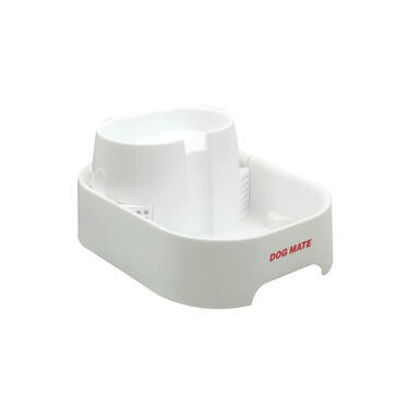 Flamingo Dog Mate Fuente Bebedero Blanco