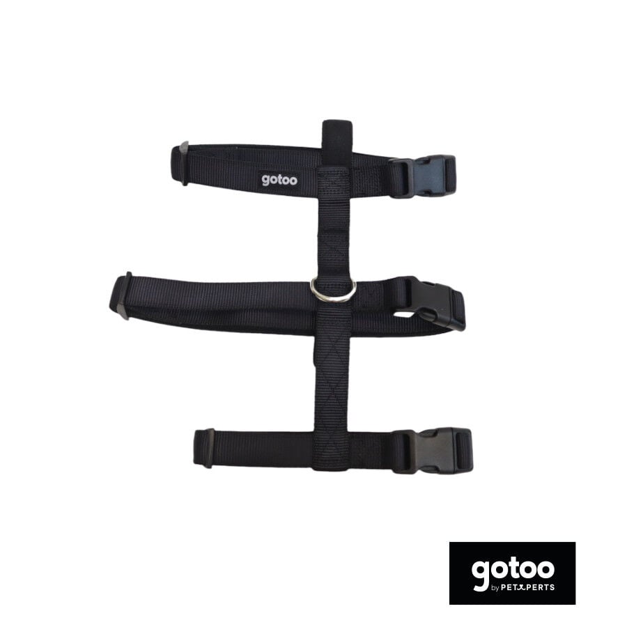 Gotoo Arn&eacute;s antiescape negro para perros, , large Imagen numero 2
