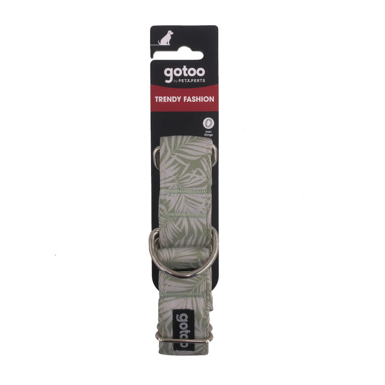 Gotoo Collar martingale estampado verde para perros thumbnail