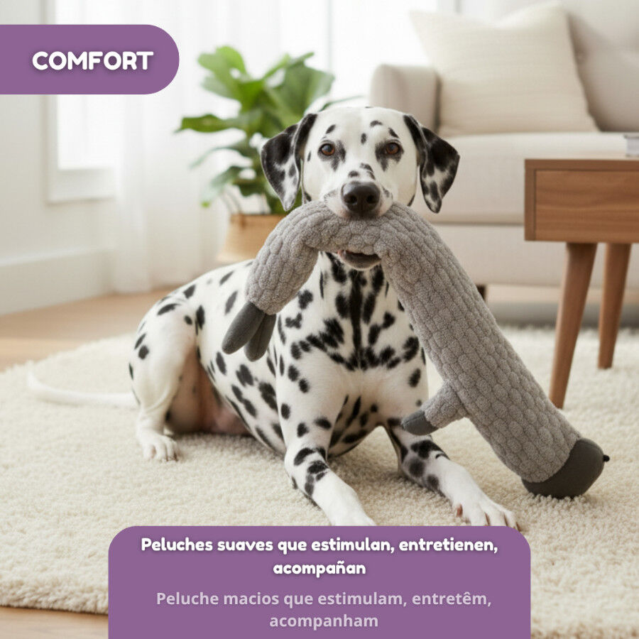 Tootoy! Hipopótamo Largo de Peluche con Sonido para perros thumbnail