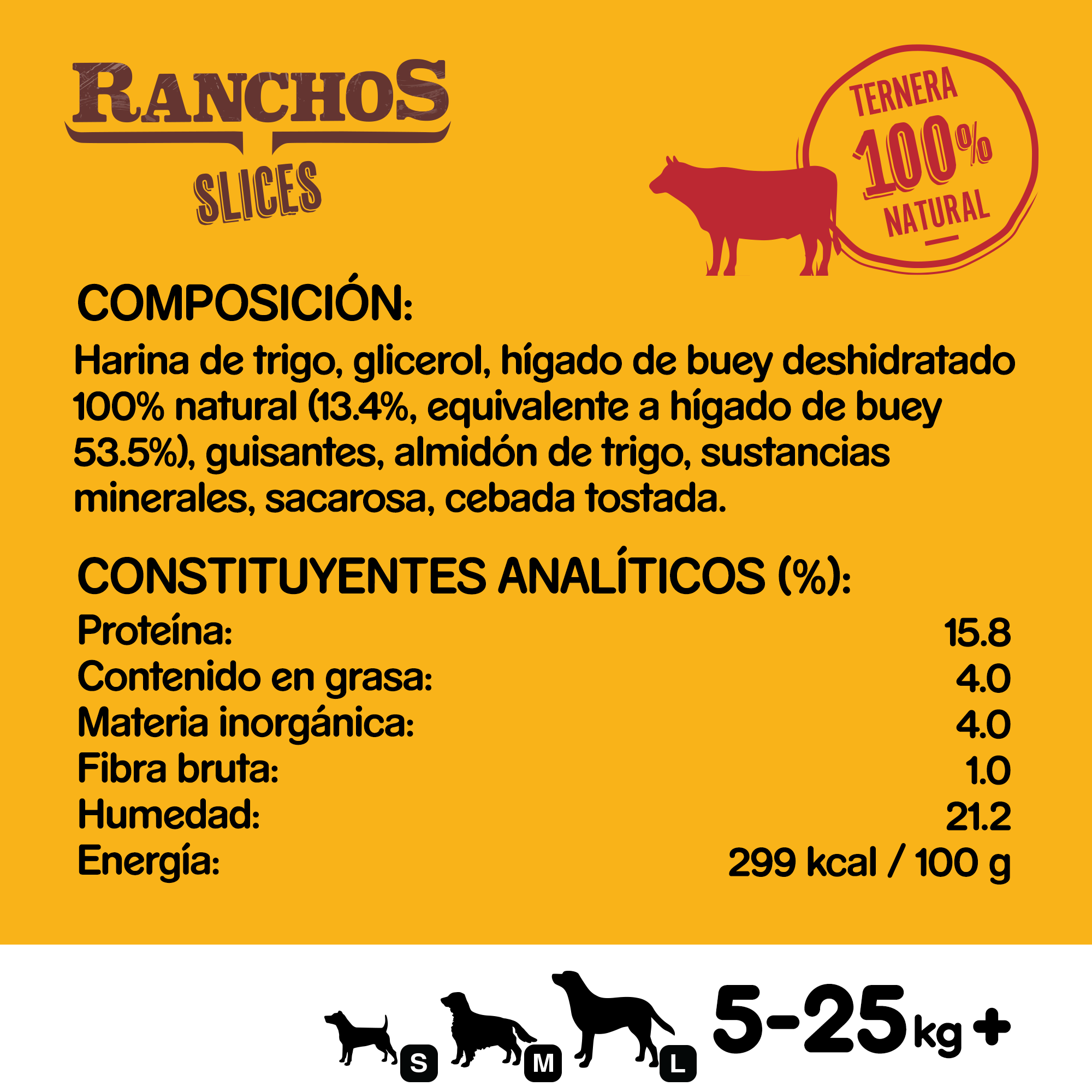 60 g Pedigree  Ranchos Slices Premios Sabor Ternera para Perros, , large Imagen numero 2