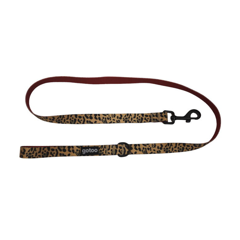Gotoo Correa estampada leopardo perros thumbnail