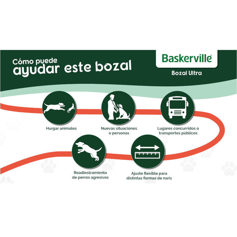 Baskerville Ultra Muzzle Bozal tipo canasta para perros, , large image number null