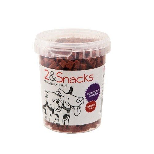 350 g 2&Snacks Bocaditos de Ternera para perros, , large Imagen numero 1