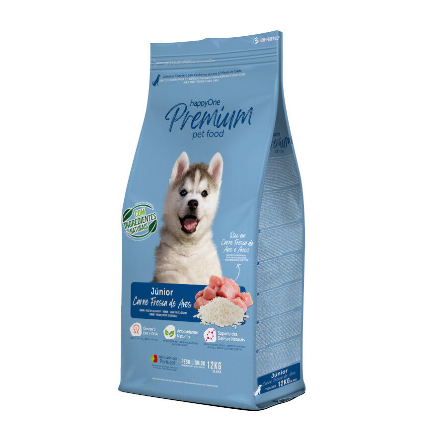 happyOne Premium Junior Carne Fresca de Aves pienso para perros, , large Imagen numero 1