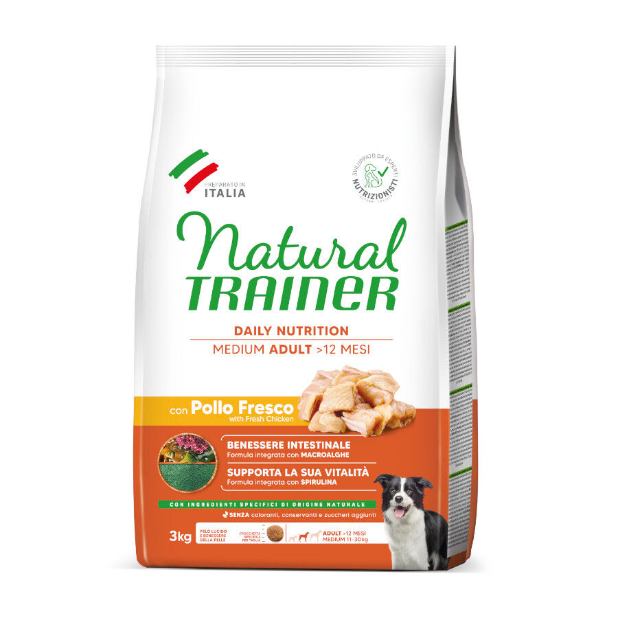 3 kg Natural Trainer Adult Medium Pollo pienso para perros, , large Imagen numero 1
