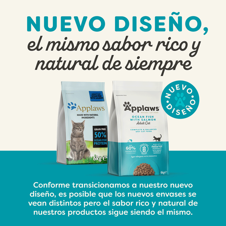 Applaws Adult Grain Free Pescado Azul y Salmón pienso para gatos thumbnail