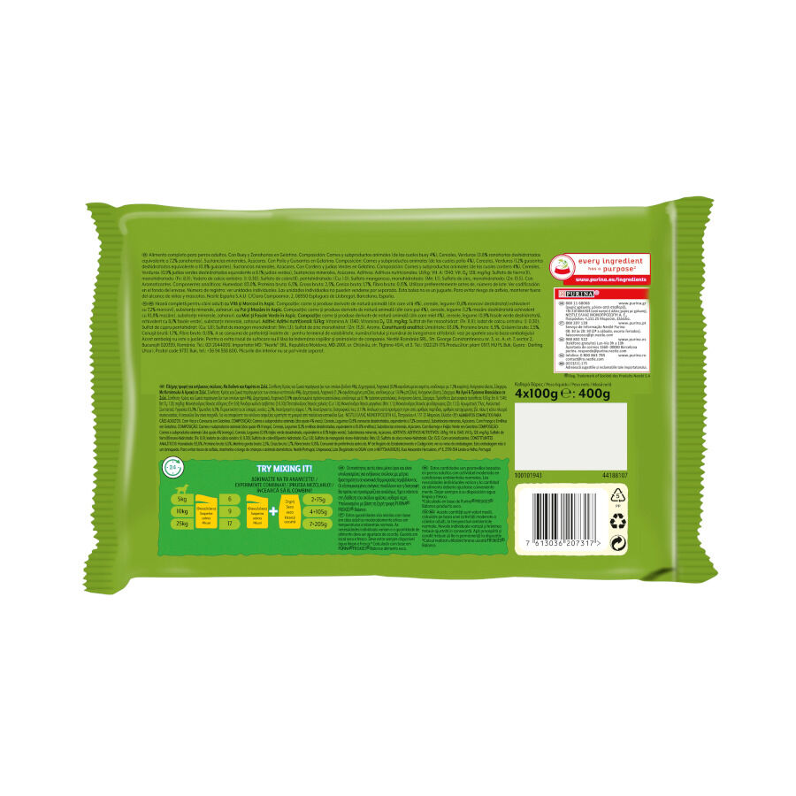 4 sobres x 100 g Friskies Adult Pollo y Cordero en Gelatina sobre para perros, , large Imagen numero 2