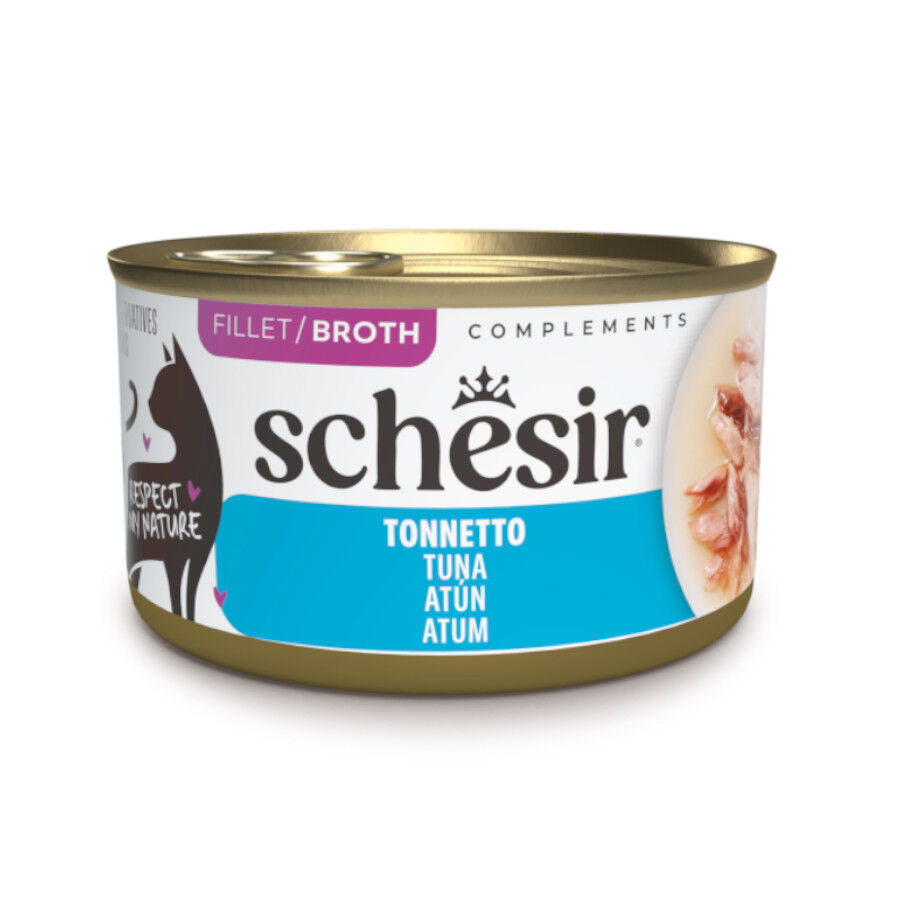 70 g Schesir Lata At&uacute;n Filete para gatos, , large Imagen numero 1