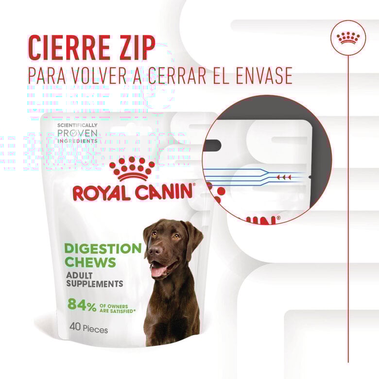 160 g Royal Canin Digestion Chews Suplemento Nutricional para perros con sensibilidad,  Imagen numero 3 160 g Royal Canin Digestion Chews Suplemento Nutricional para perros con sensibilidad, , large Imagen numero 3