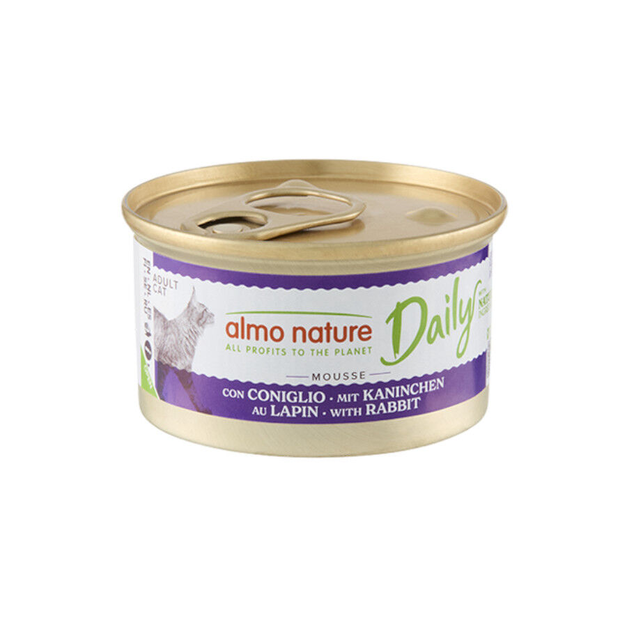Almo Nature Adult Daily Menu Mousse de Conejo lata para gatos