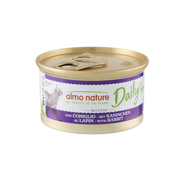 85 g Almo Nature Adult Daily Menu Mousse de Conejo lata para gatos ,  Imagen numero 1 85 g Almo Nature Adult Daily Menu Mousse de Conejo lata para gatos , , large Imagen numero 1