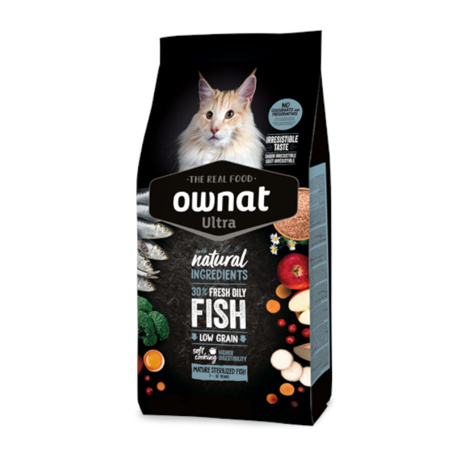 Ownat Ultra Madure Esterilizado Pienso Pescado para gatos