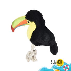 Summer Vibes Tucan de Peluche con Cuerda para perros