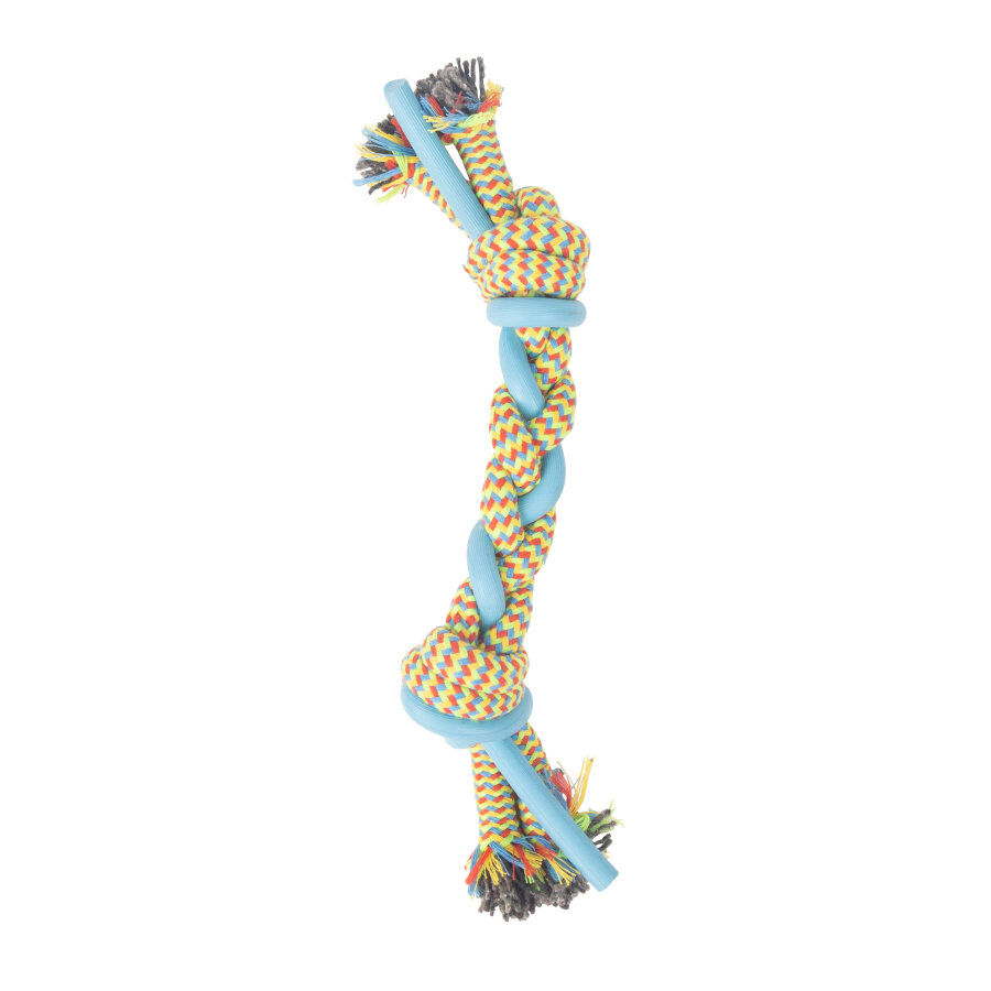 Tootoy! Pull Multi-texture Rope Azul Mordedor de cuerda para perro, , large Imagen numero 1
