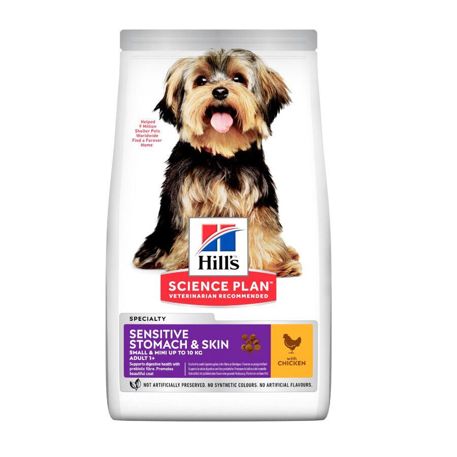 Hill's Science Plan Sensitive Stomach y Skin Small y Mini Pollo pienso para perros