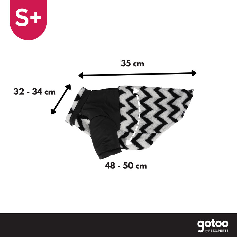 Gotoo Chaqueta Estampado ZigZag para perros, , large Imagen numero 4