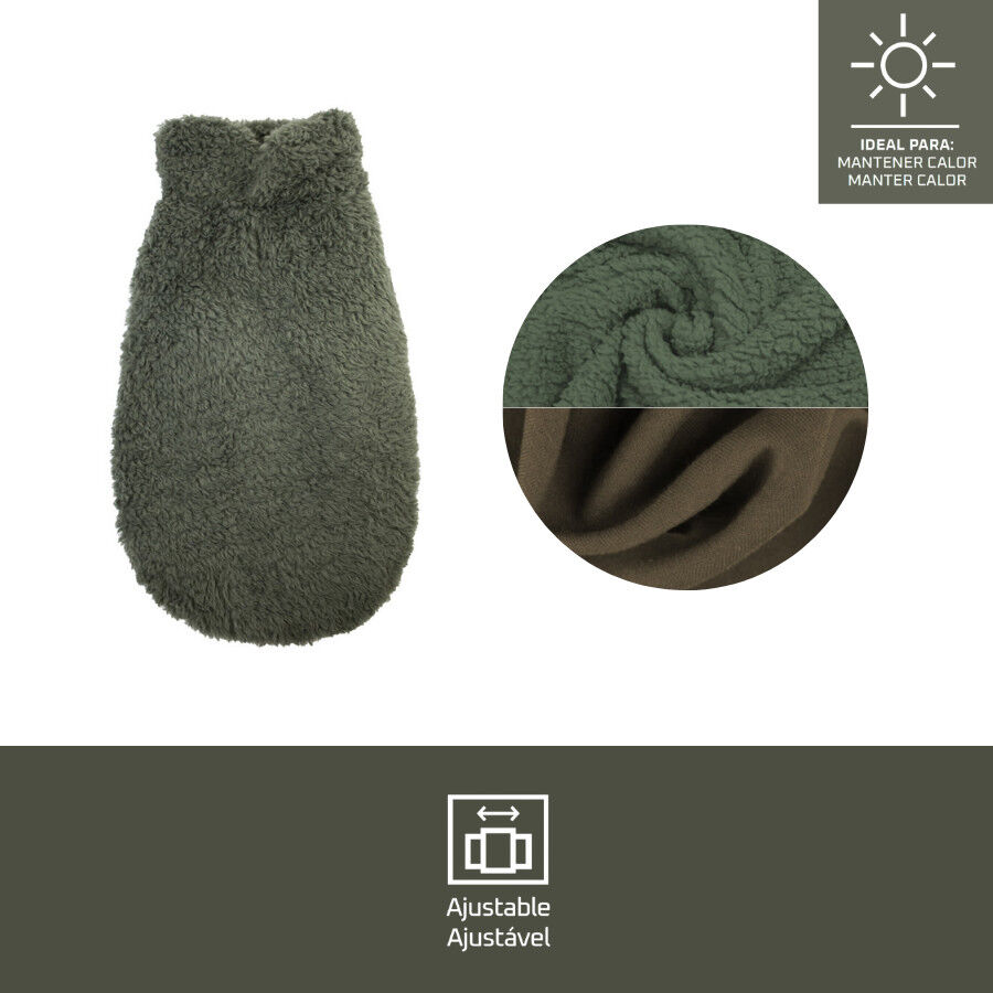 Outech Sudadera Borreguillo Caqui para perros thumbnail