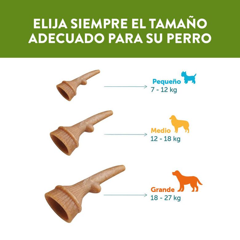 Whimzees Snacks Dentales Astas para perros medianos thumbnail