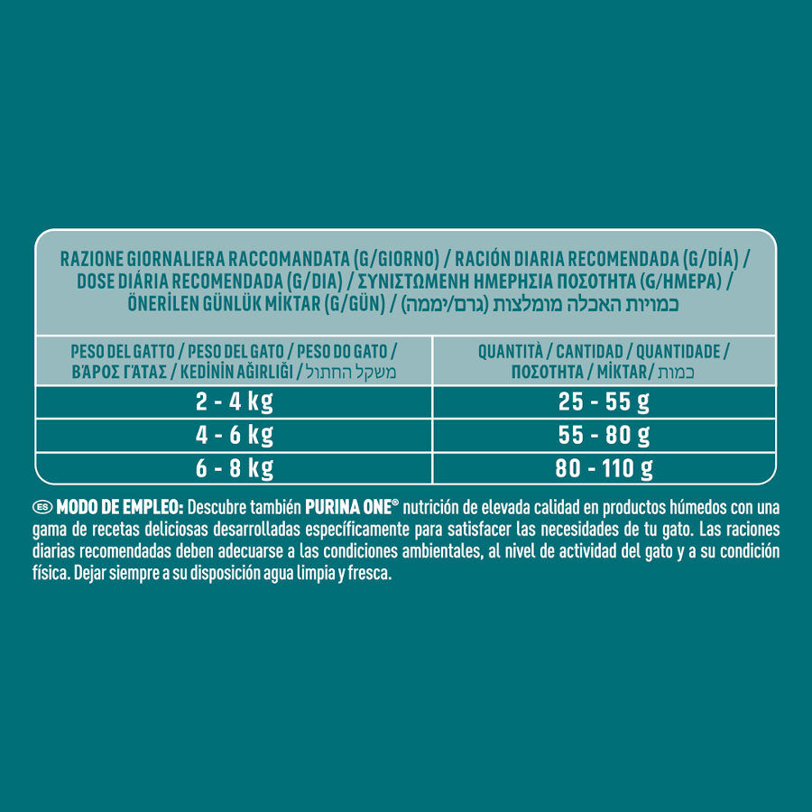 Purina One Indoor Pavo y Cereales pienso para gatos thumbnail