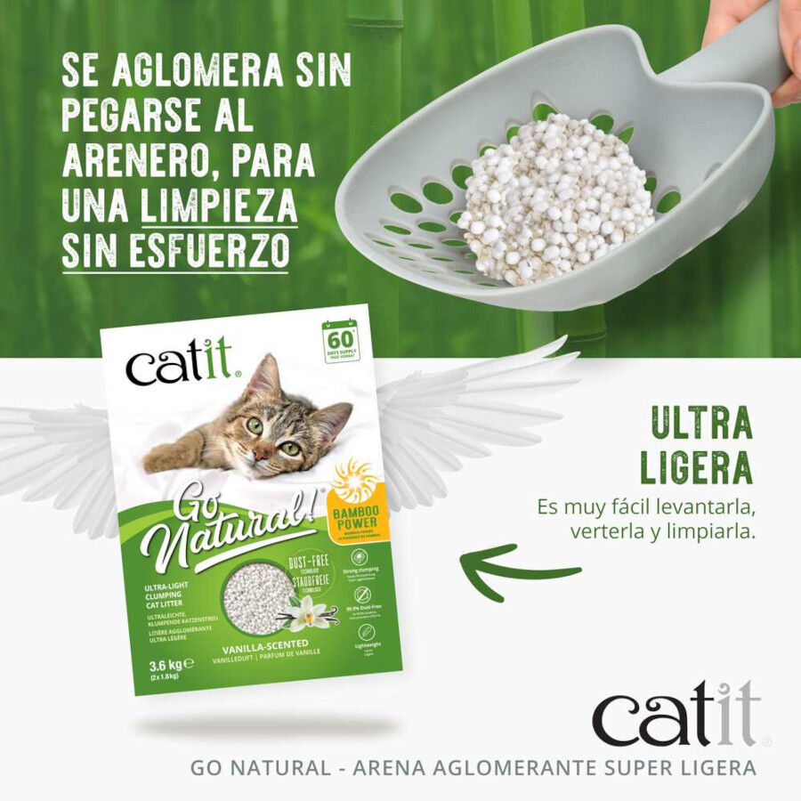 Catit Go Natura! Arena Biodegradable Bamb&uacute; para gatos, , large Imagen numero 4
