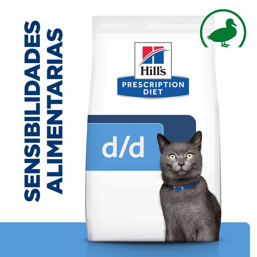 Hill&#039;s Prescription Diet Food Sensitivities d/d Pato pienso para gatos thumbnail
