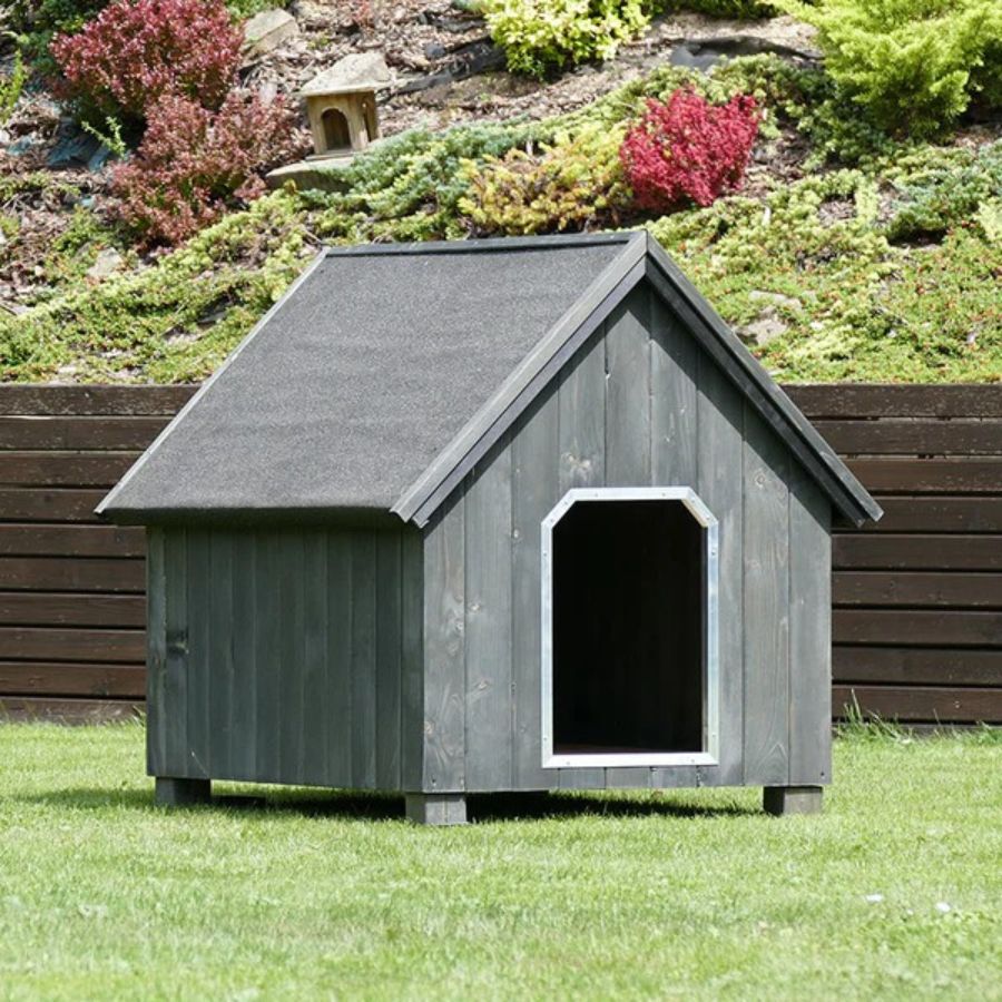 TK-Pet Alpine Caseta de Madera Gris para perros, , large Imagen numero 1